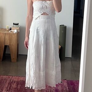 Reiss - White Women's eyelet/lace dress size 2